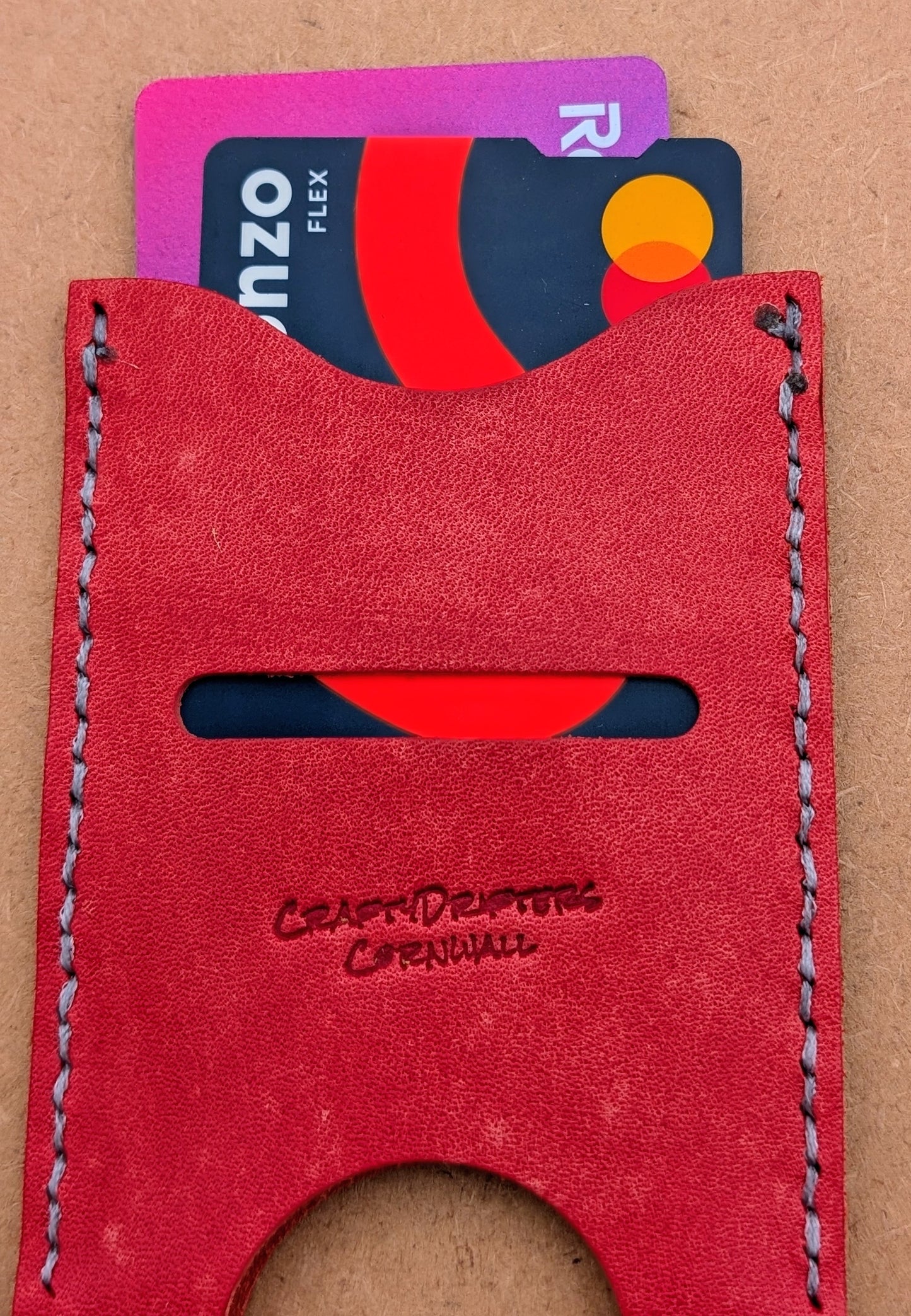 Handmade minimilist card/cash sleeve