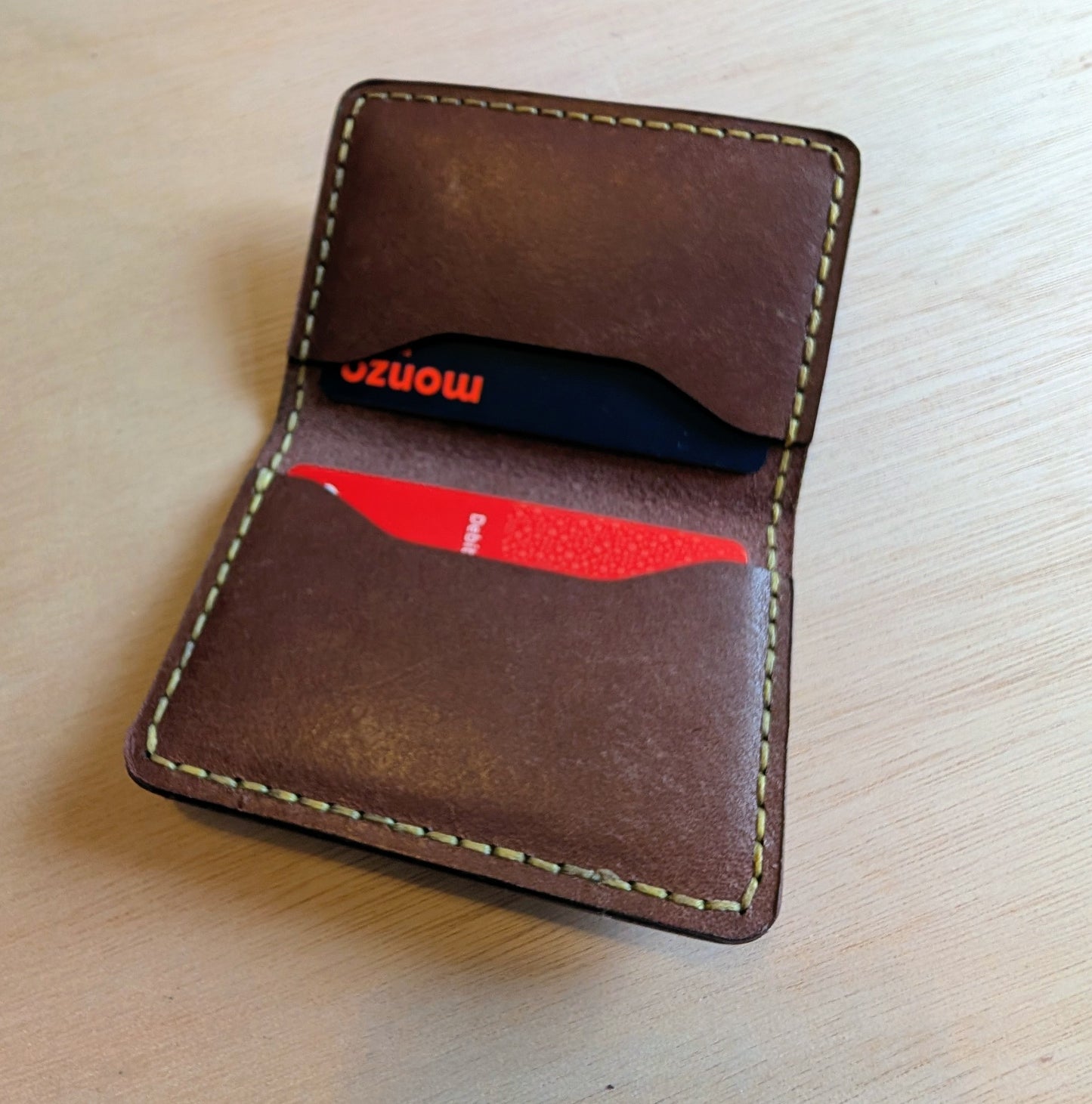 Handmade Leather Folding Wallet
