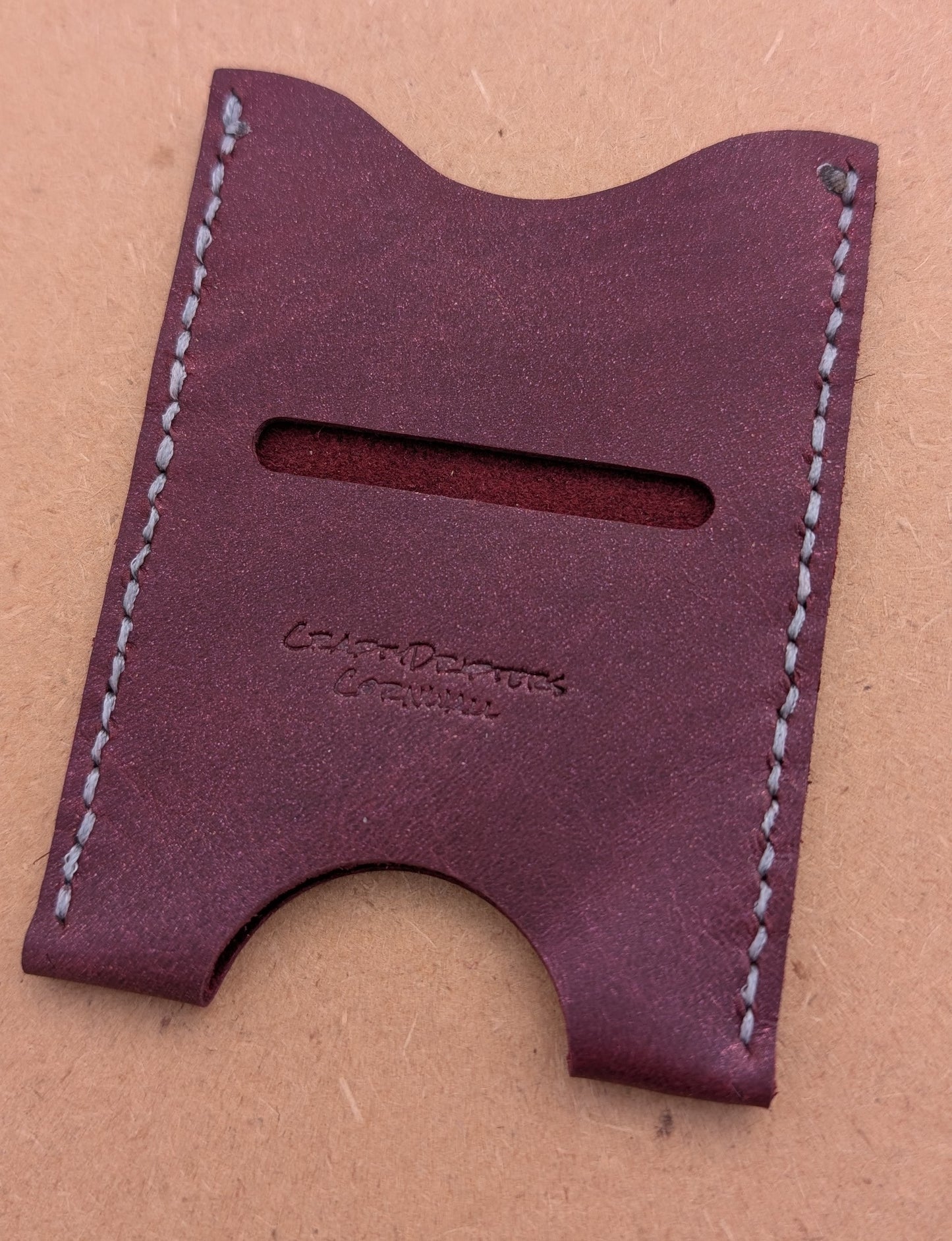 Handmade minimilist card/cash sleeve