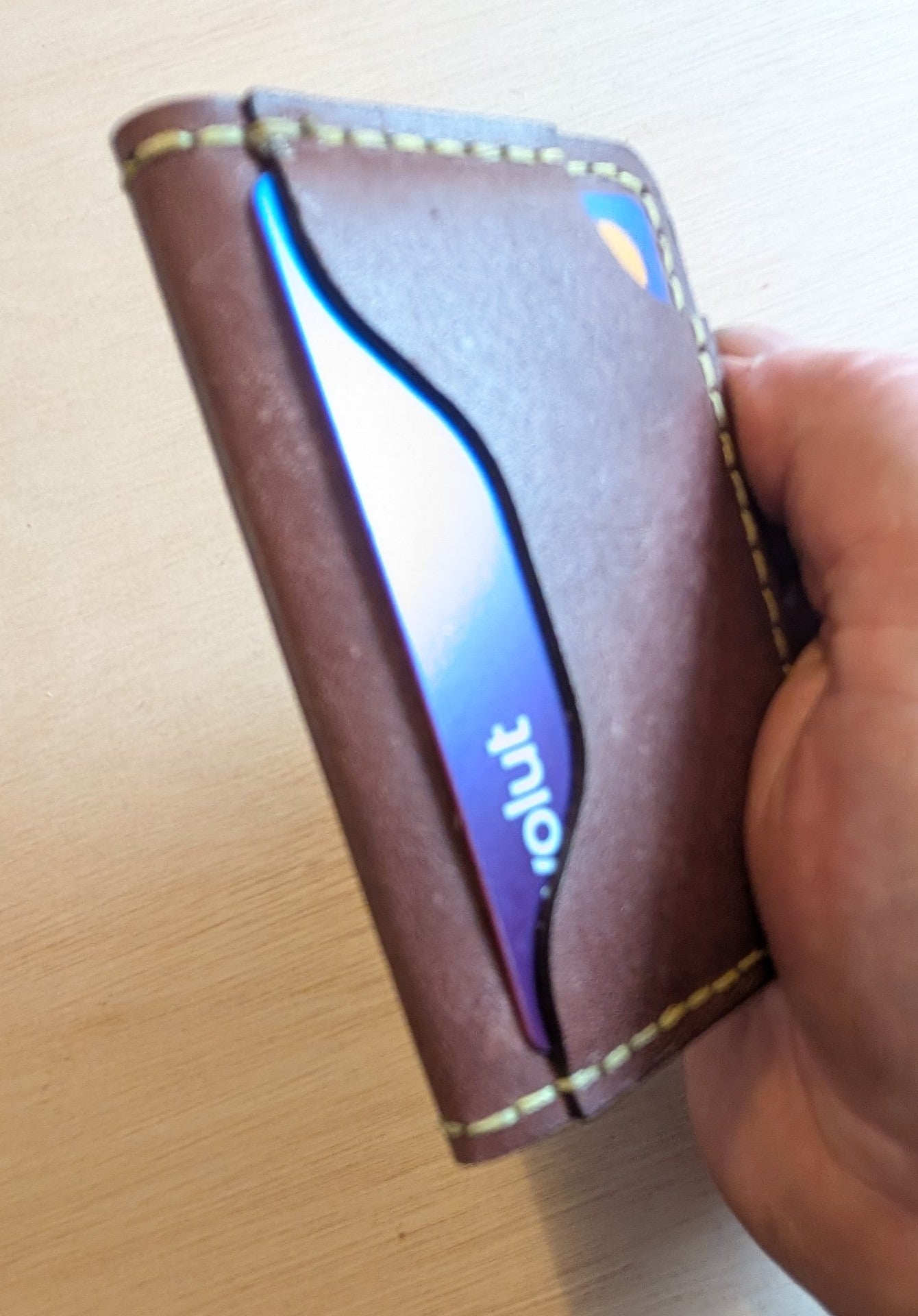 Handmade Leather Folding Wallet