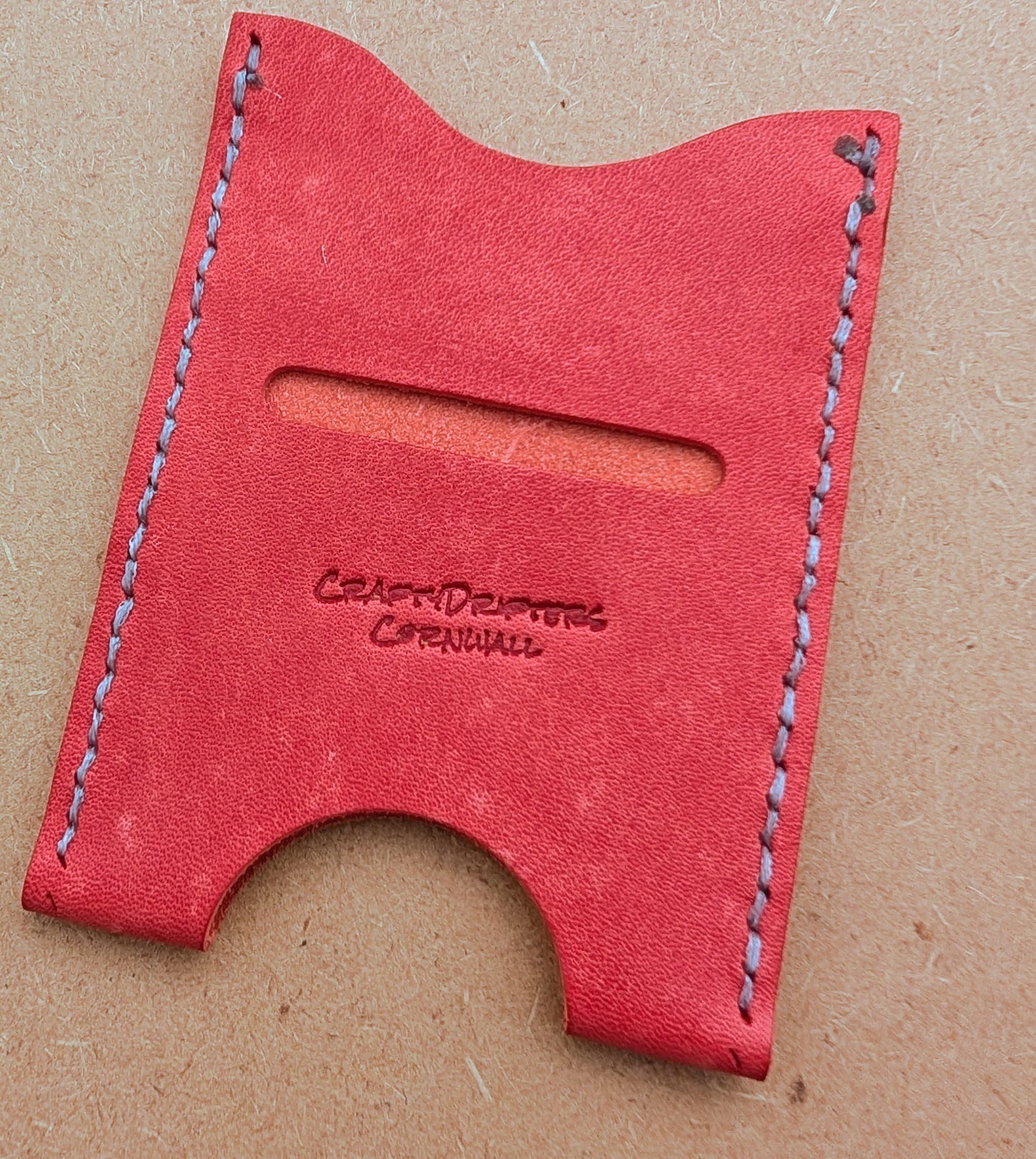 Handmade minimilist card/cash sleeve