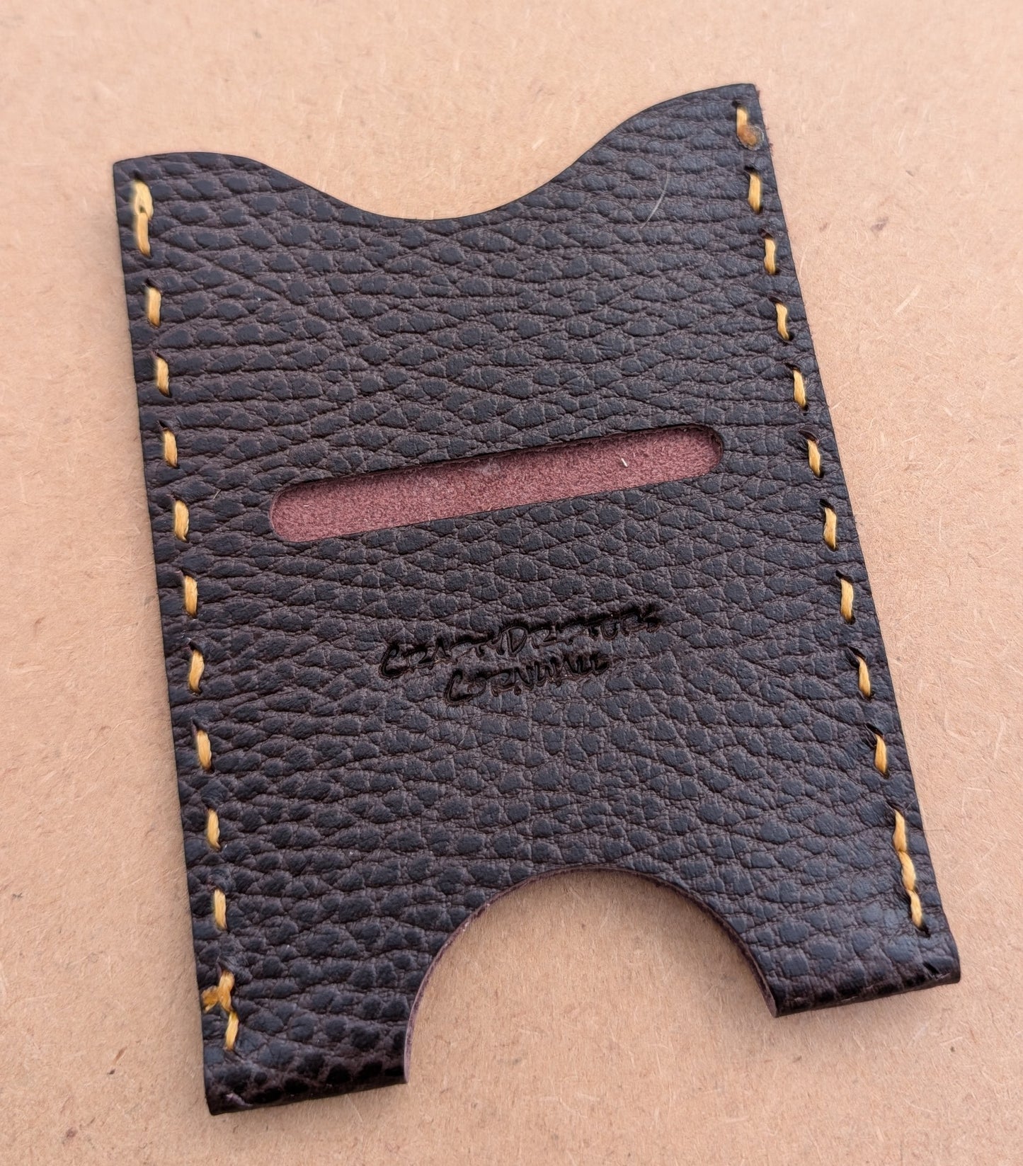 Handmade minimilist card/cash sleeve