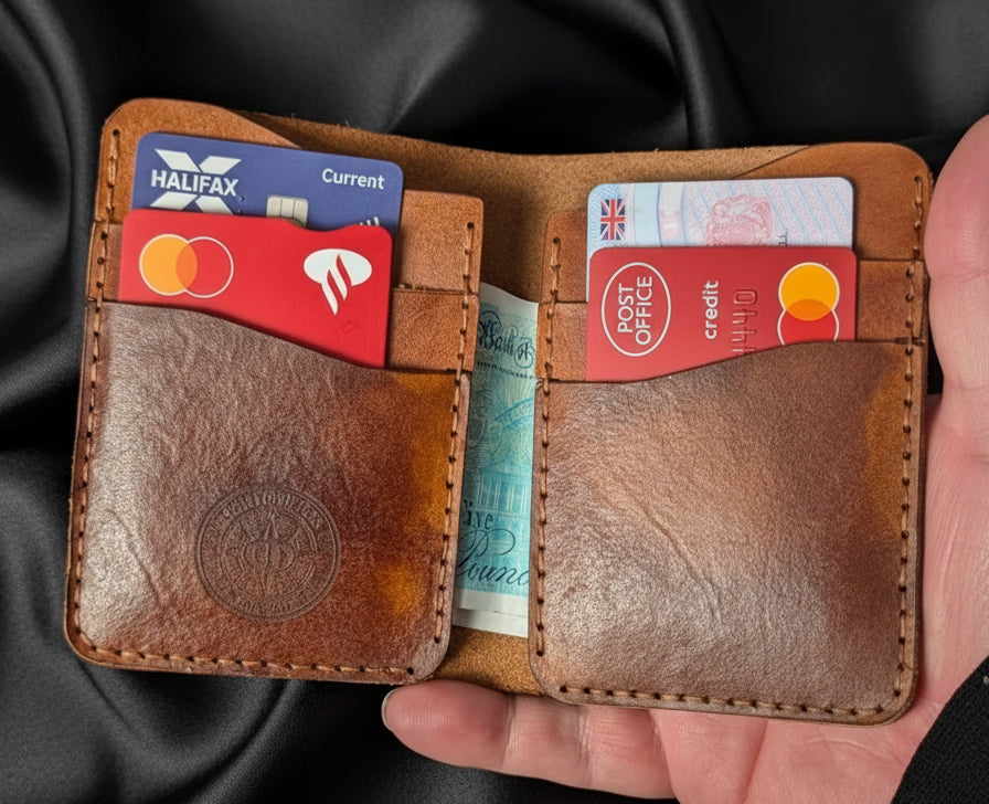 Full-Grain Bi-Fold Wallet by CraftyDrifters Cornwall