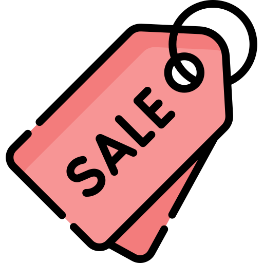 Old stock sale items with slight cosmetic imperfections on display