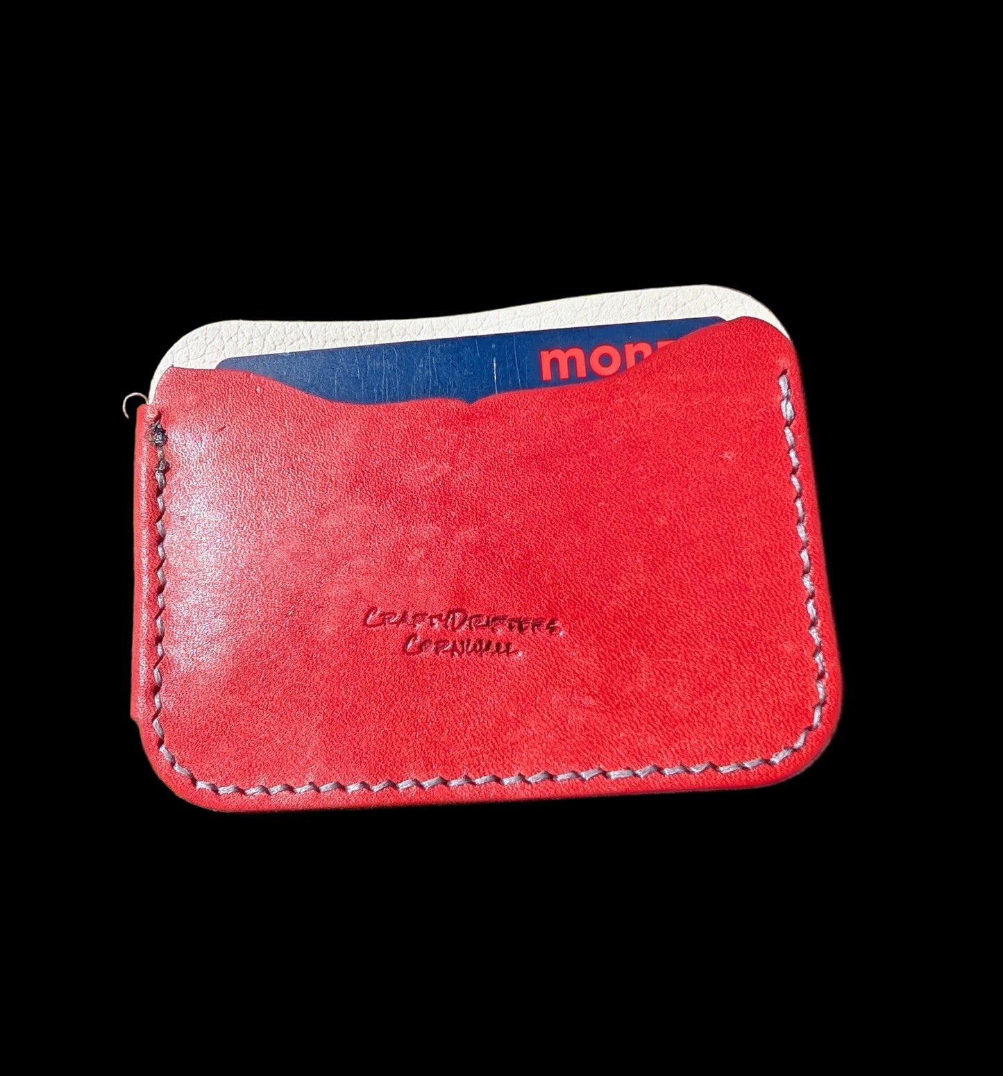 Handmade 2 pocket card/cash wallet