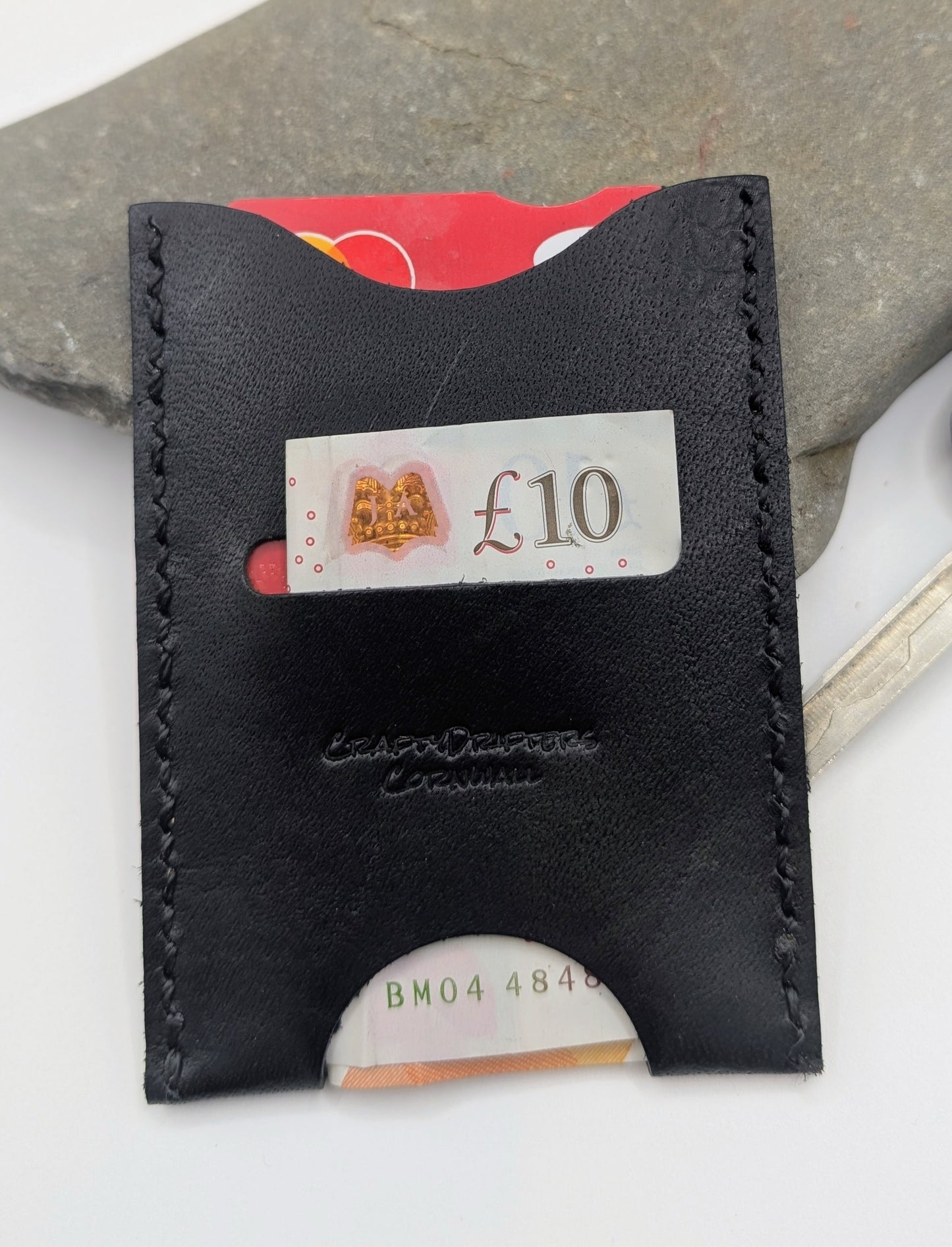 Handmade minimilist card/cash sleeve