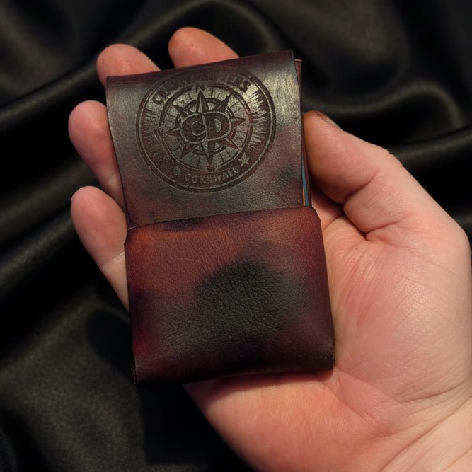 Compact Stitch Free Wallet in Brown - CraftyDrifters Cornwall