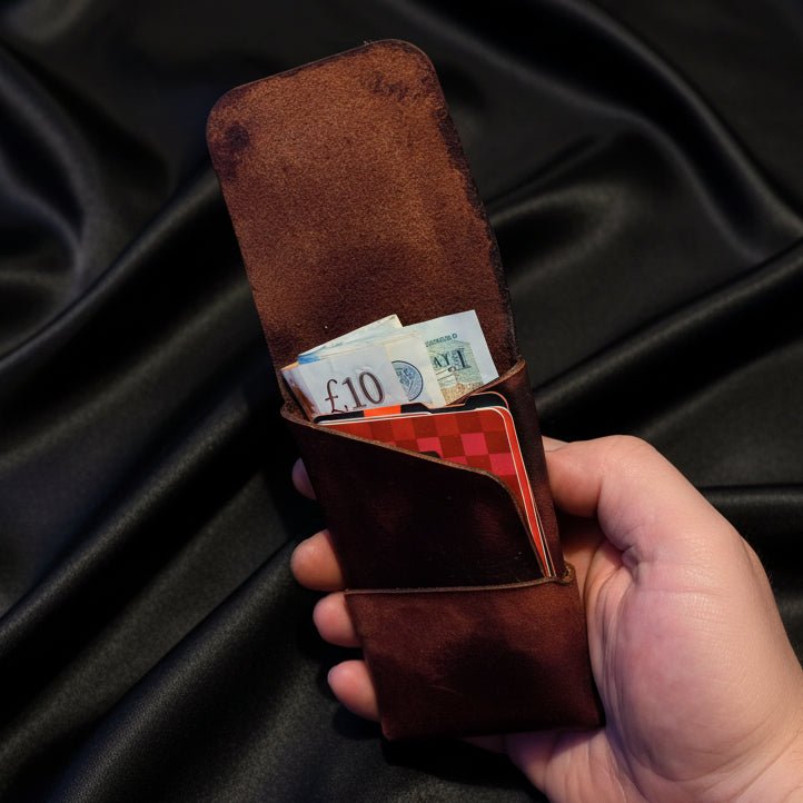 Compact Stitch Free Wallet in OxBlood Red - CraftyDrifters Cornwall