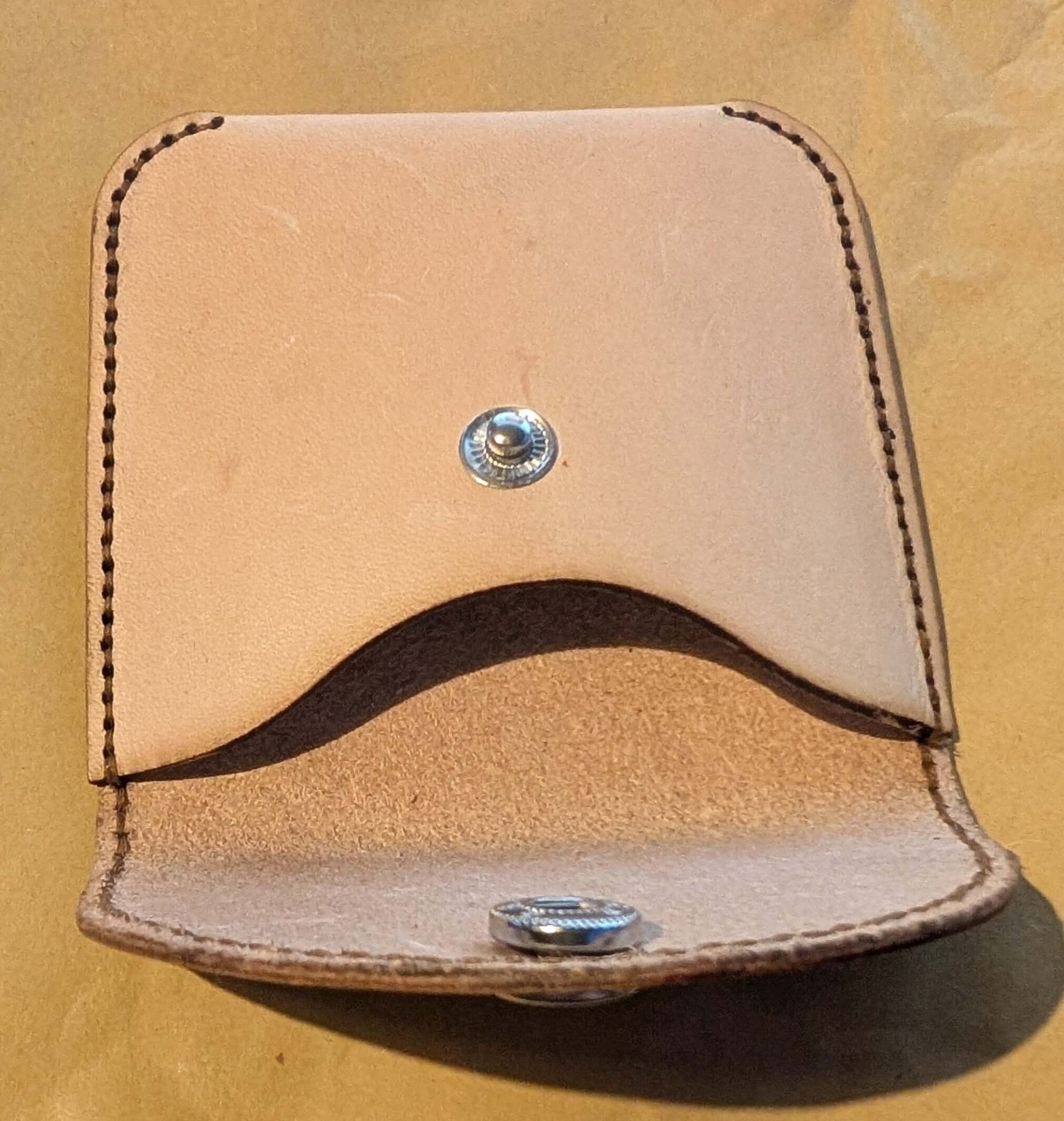 handmade leather tree of life coin wallet - CraftyDrifters Cornwall