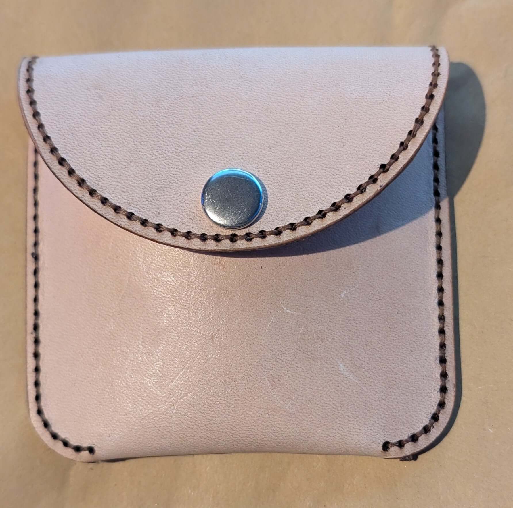 handmade leather tree of life coin wallet - CraftyDrifters Cornwall