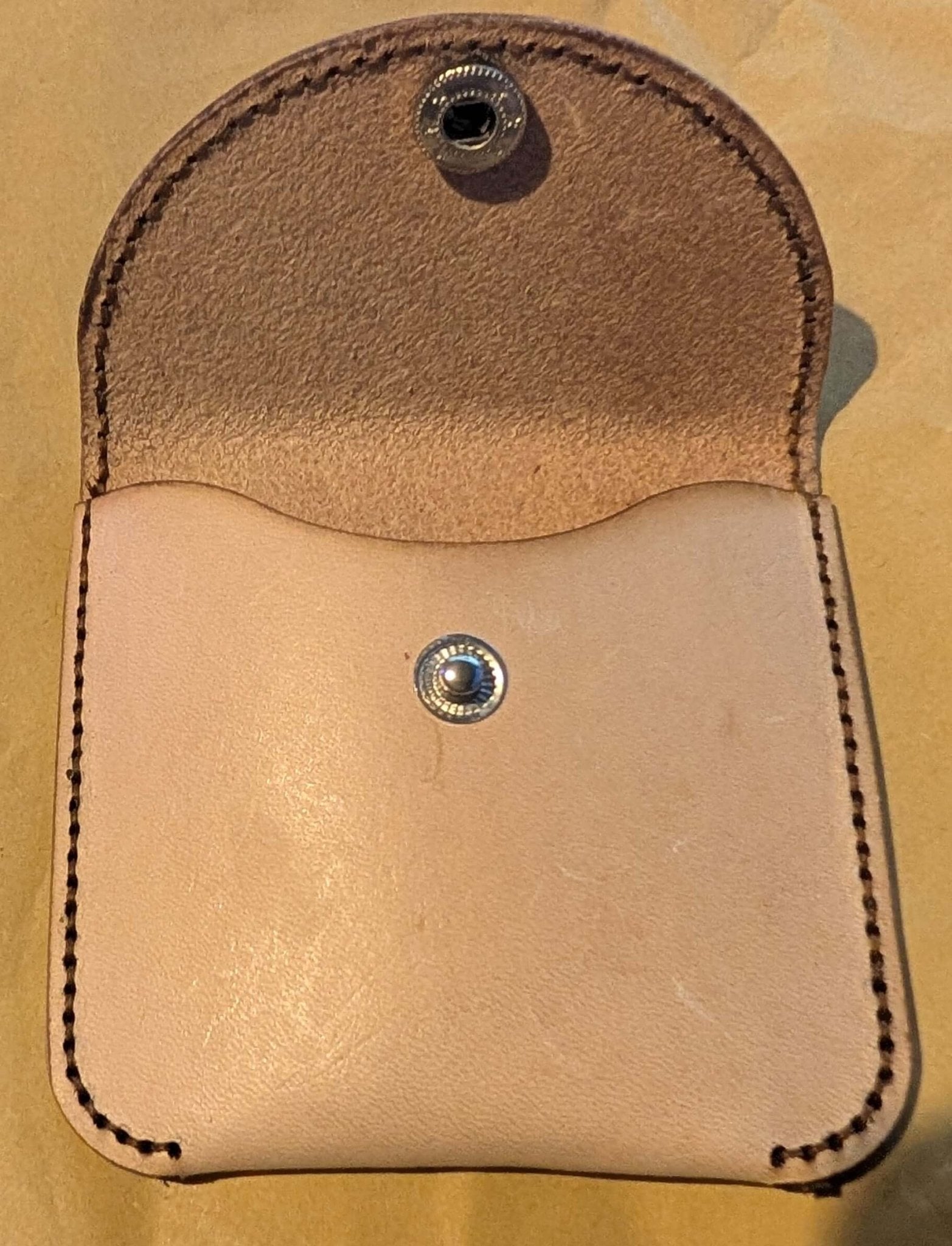 handmade leather tree of life coin wallet - CraftyDrifters Cornwall
