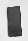 CraftyDrifters Glasses case in Black hand dyed leather