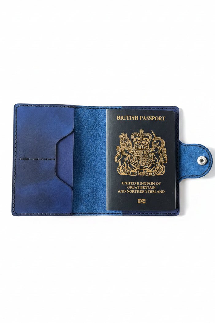 Leather Passport Sleeve - CraftyDrifters Cornwall