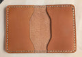 Minimilist 4 pocket handmade leather wallet - CraftyDrifters Cornwall