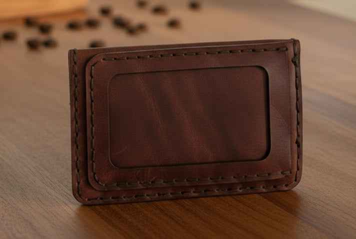 Minimilist Leather Purse for cash and cards - CraftyDrifters Cornwall