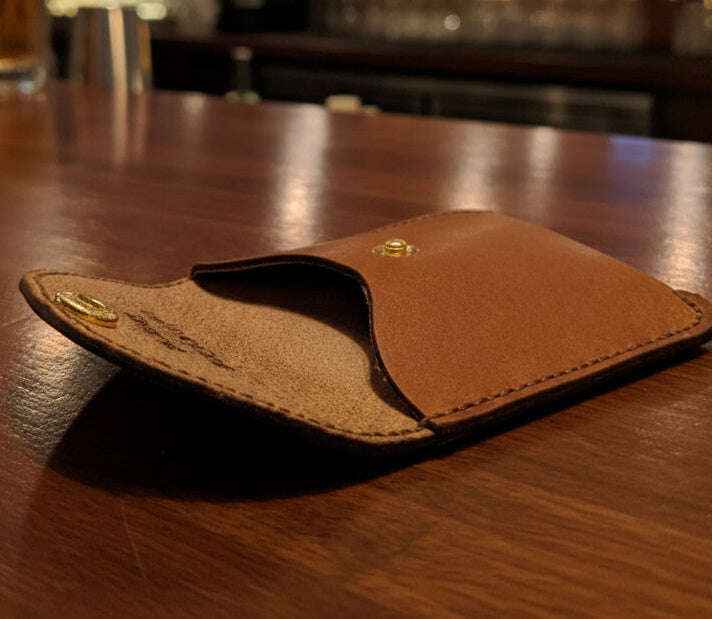 Premium italian leather coin wallet by Craftydrifters - CraftyDrifters Cornwall