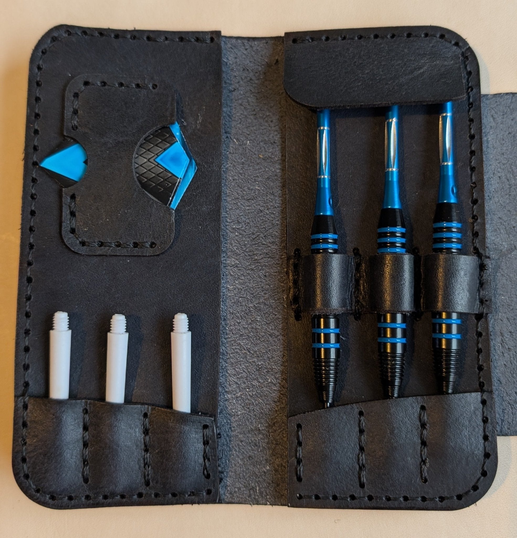 Premium Leather Darts Case by Craftydrifters - CraftyDrifters Cornwall