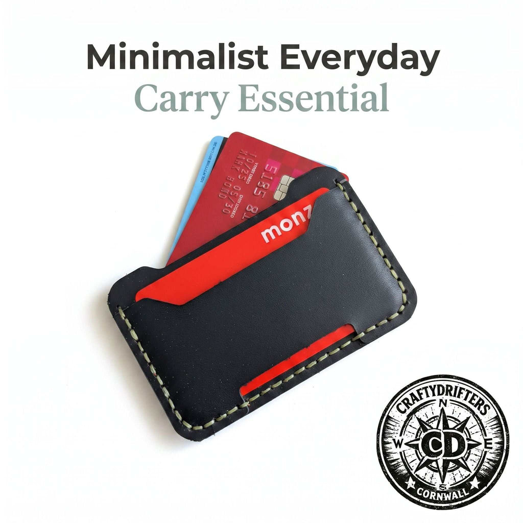 Rugged 3 Pocket Card Holder made from durable Dr. Martens boot leather with bold style