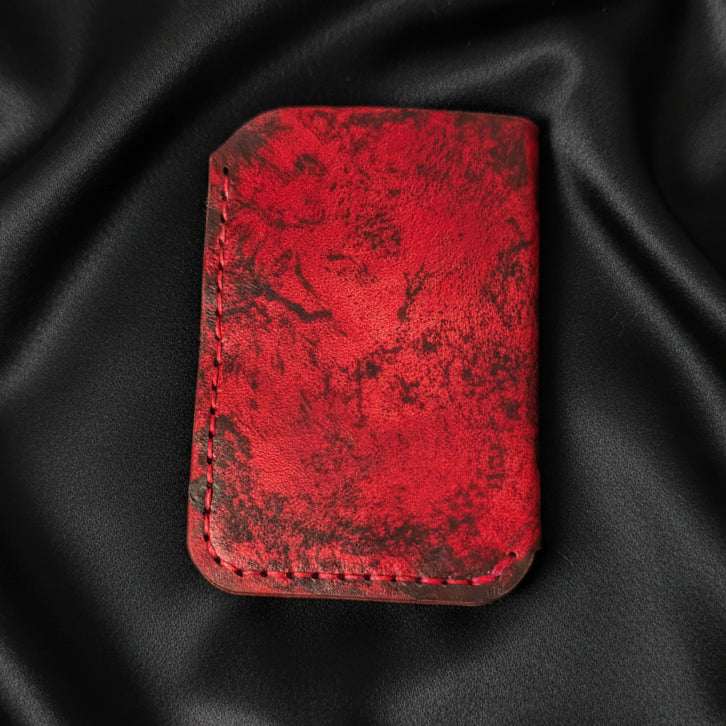 One of a kind Leather card wraps wallet