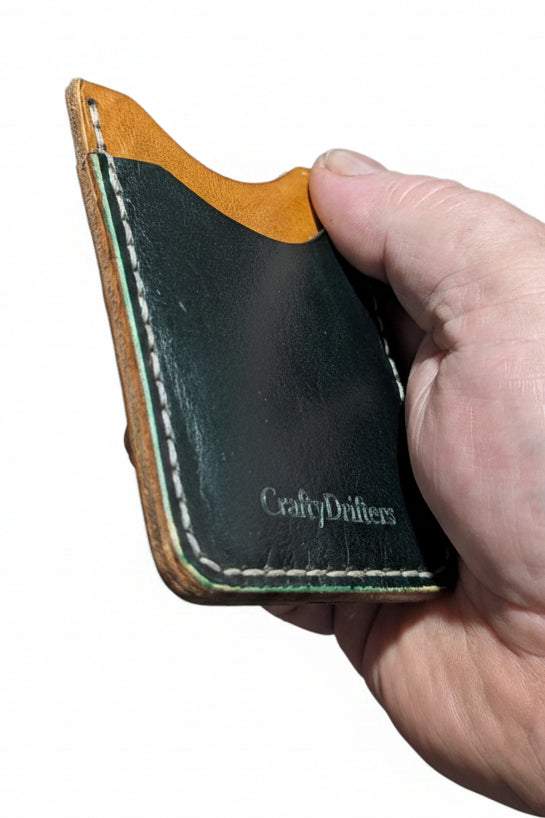 Small Leather card wallet with three pockets