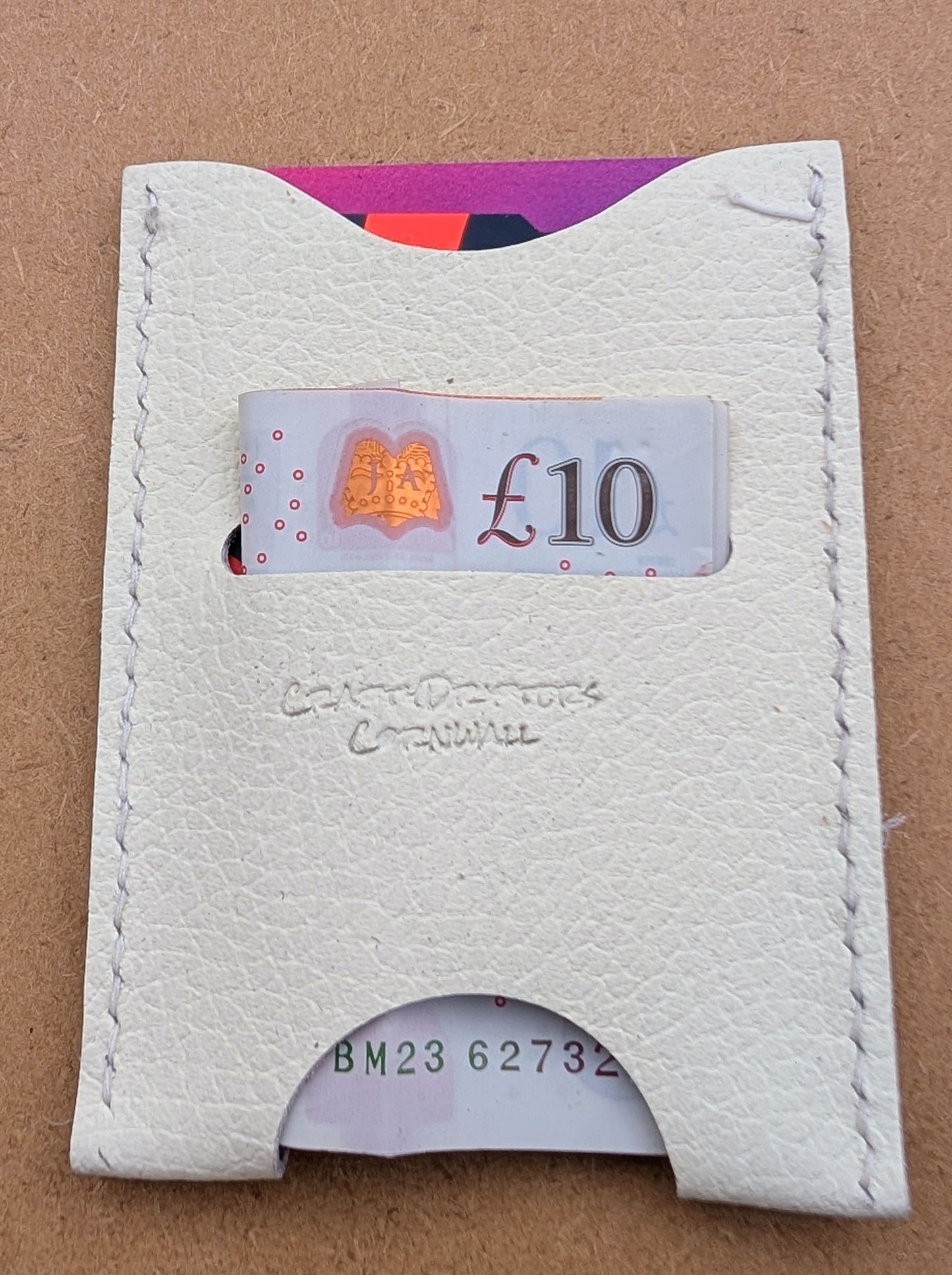 Handmade minimilist card/cash sleeve
