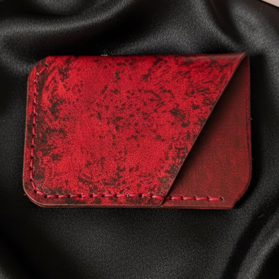 One of a kind Leather card wraps wallet