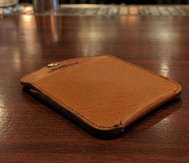 Premium italian leather coin wallet by Craftydrifters