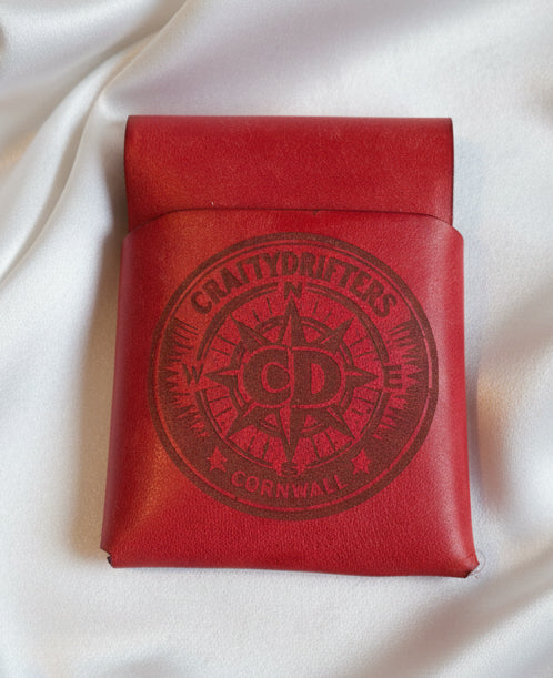 Drifters Wide Boy, Stitch Free, Italian Maya leather wallet. Made in Cornwall