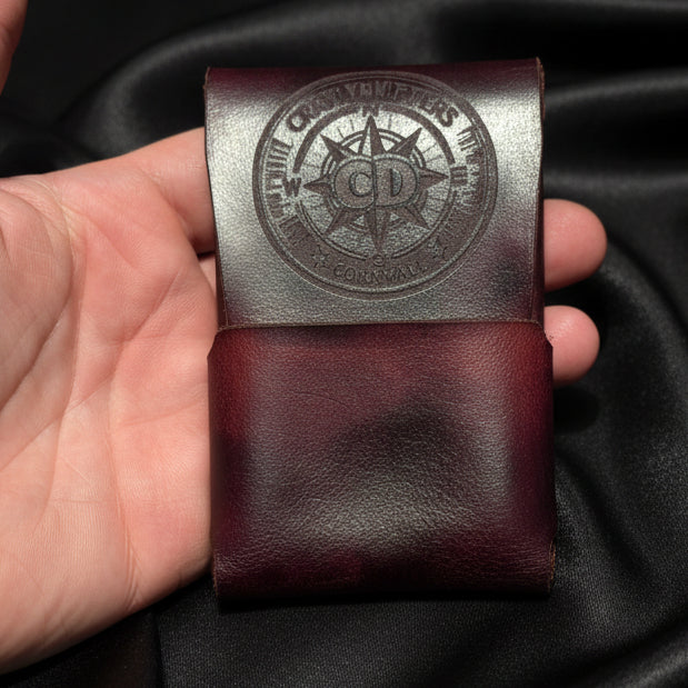 Compact Stitch Free Wallet in Brown