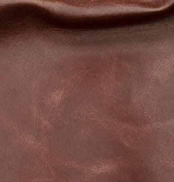 Close-up of premium waxed leather used for the hand sewn waxed leather glasses case.