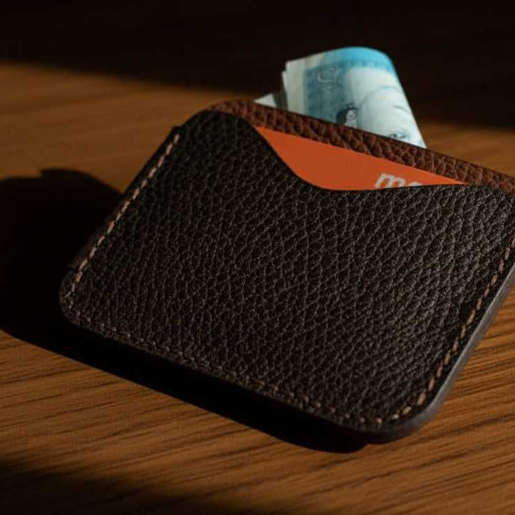 Bodmin leather Card wallet hand made Card/Cash sleeve Handmade Leather Bank Card Wraps & Sleeves 30