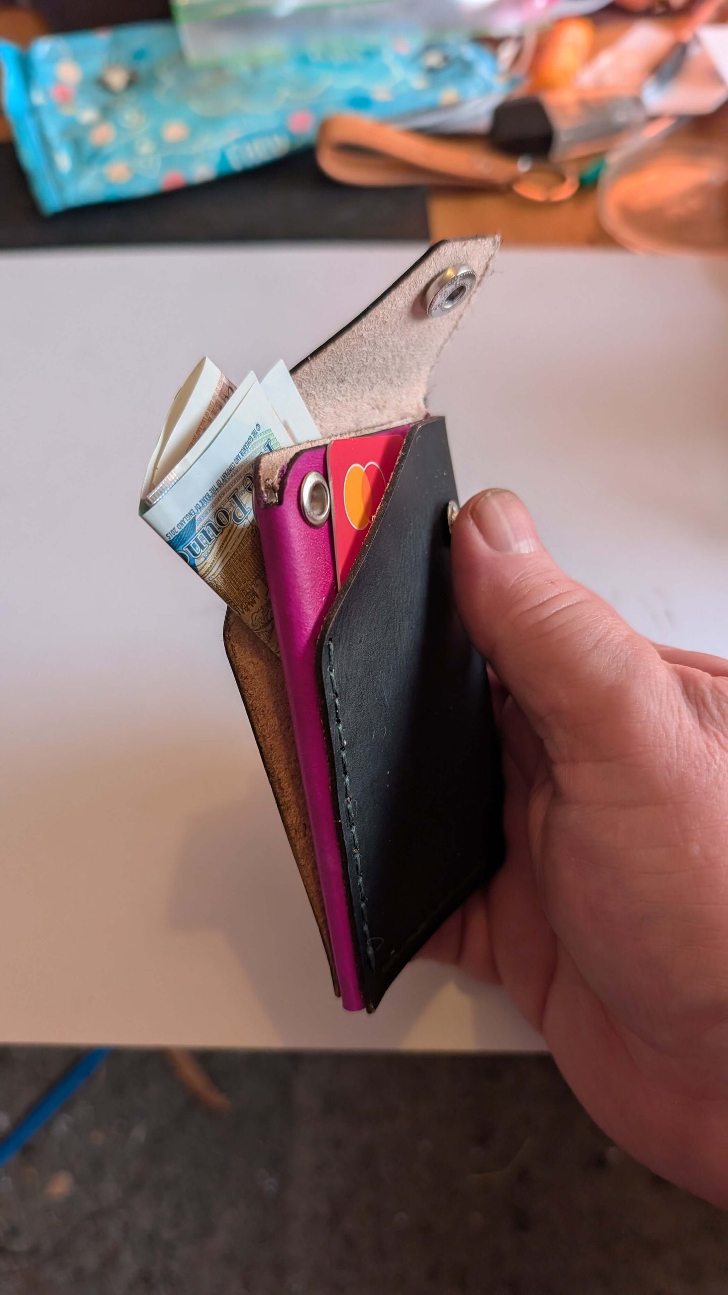 Minimilist Adventurers Leather Card wrap