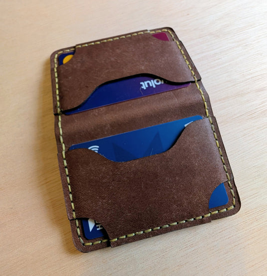 Handmade Leather Folding Wallet