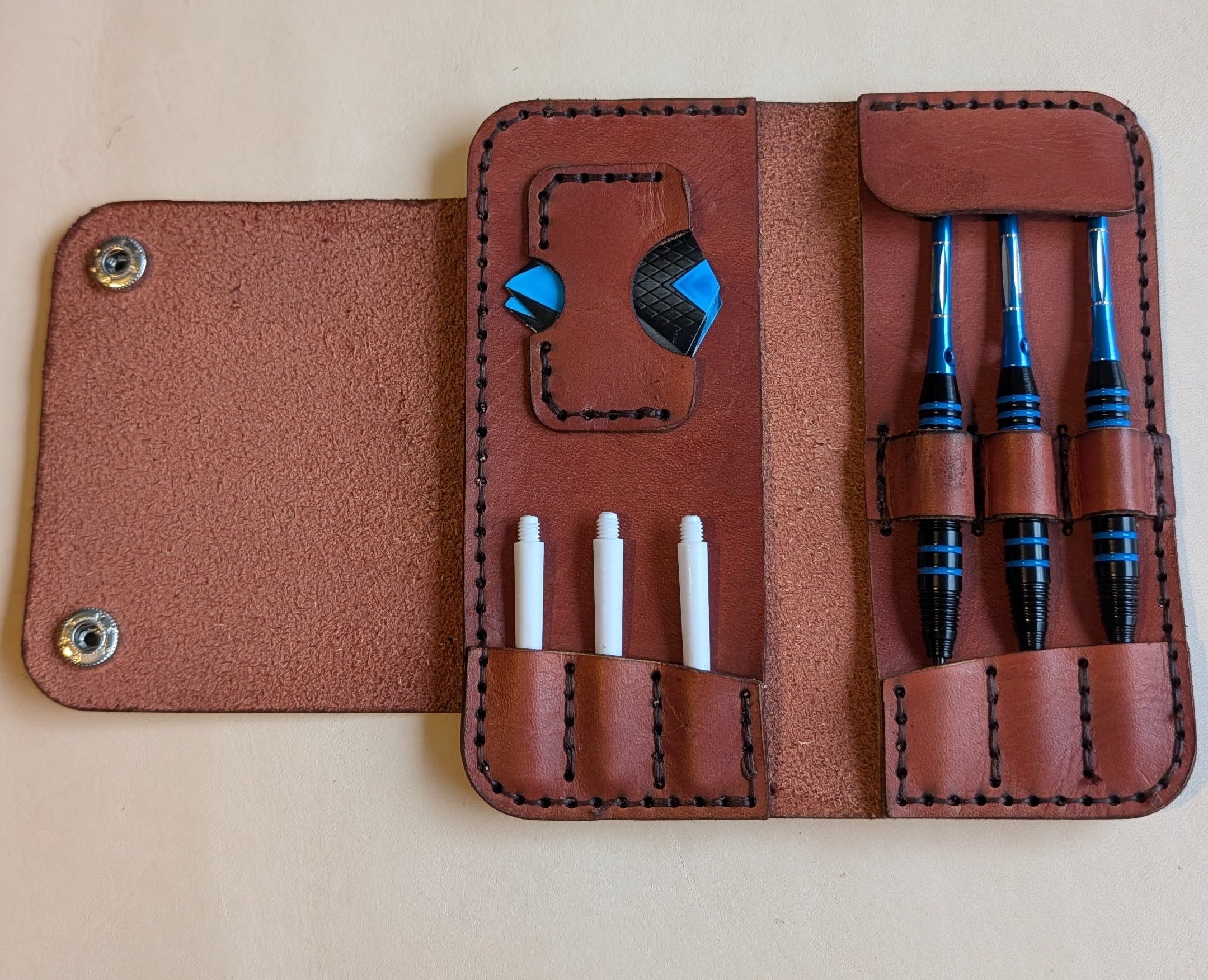 Premium Leather Darts Case by Craftydrifters