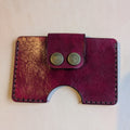 Ooxblood small card holder by Craftydrifters Cornwall