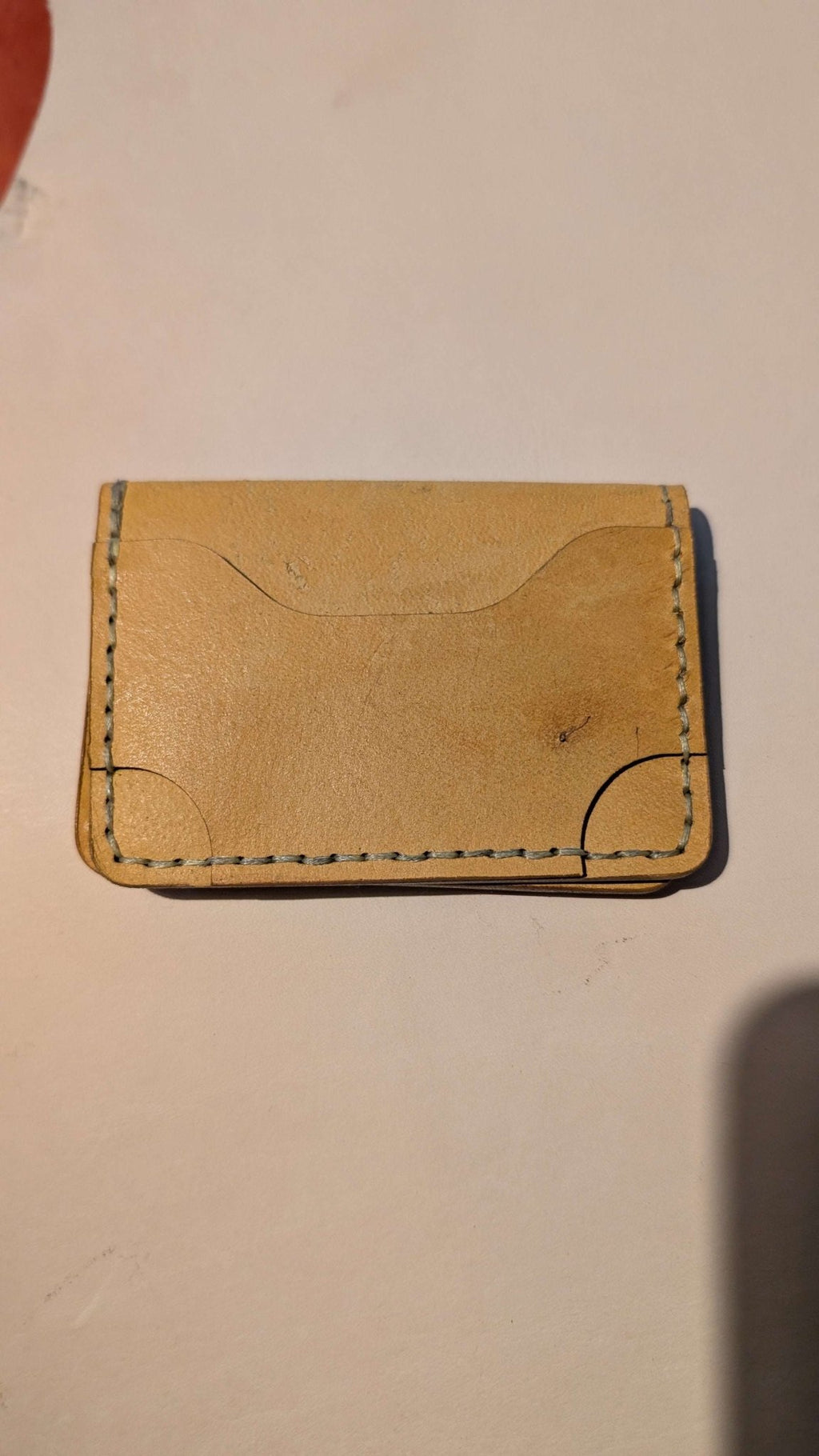 Slimline Four Pocket Italian Leather Bi - Fold - CraftyDrifters Cornwall