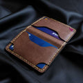 Slimline Four Pocket Italian Leather Bi - Fold - CraftyDrifters Cornwall