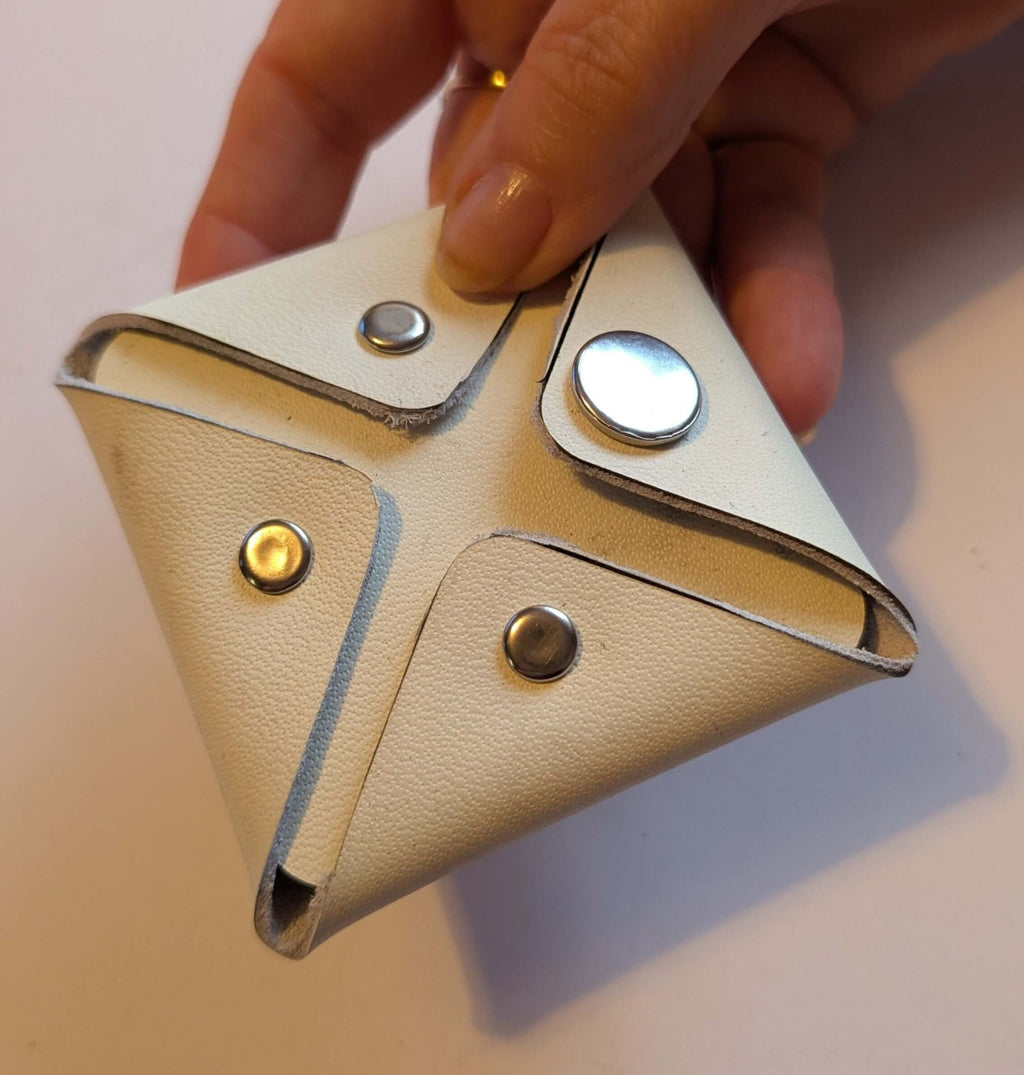 Stitch Free Leather Coin Purse - CraftyDrifters Cornwall
