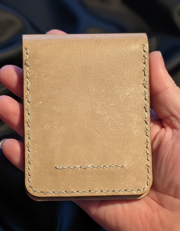 Stone Mayer Leather Bi - Fold Wallet - CraftyDrifters Cornwall