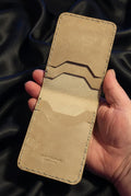 Stone Mayer Leather Bi - Fold Wallet - CraftyDrifters Cornwall