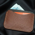 Twotone Bodmin leather Card wallet - CraftyDrifters Cornwall